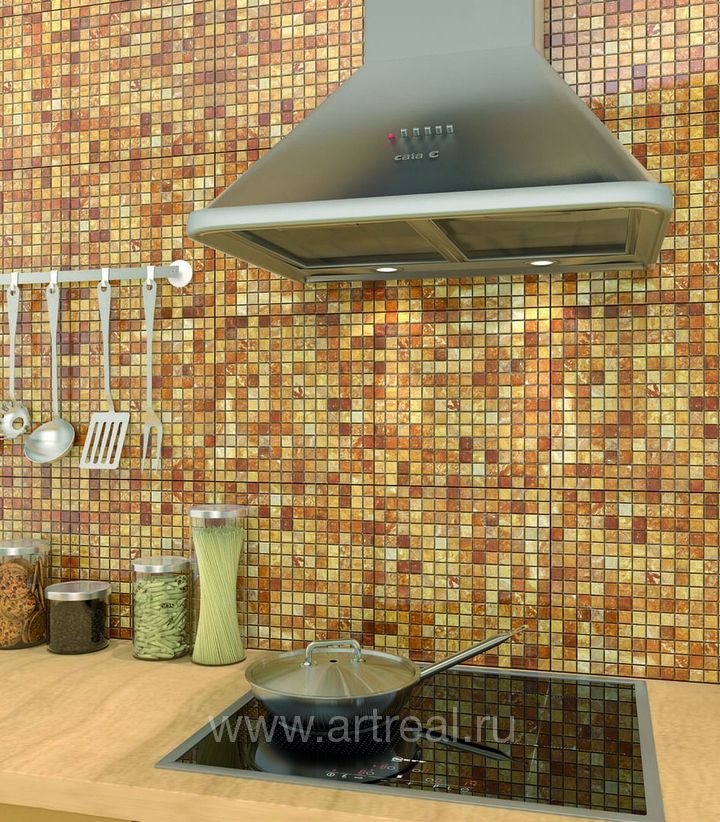 Мозаика Q-Stones Muare Камень в интерьере