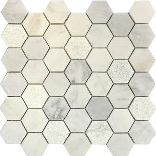 Q-Stones Muare Камень мозаика Hex003-3f-48P/10 30.5*30.5*10