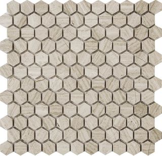 Q-Stones Muare Камень мозаика Hex011-25H/10 30.5*30.5*10