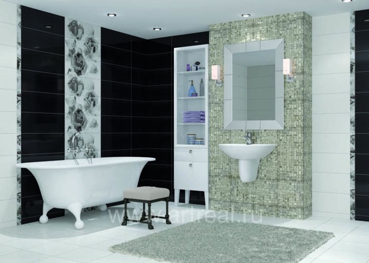 Мозаика Q-Stones Muare Стекло в интерьере