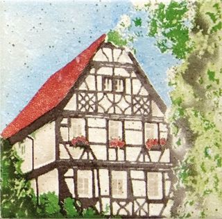 Kerama Marazzi Караоке декор Декор Домики 9.9*9.9