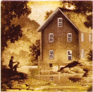 Kerama Marazzi Караоке декор Декор Домики 9.9*9.9