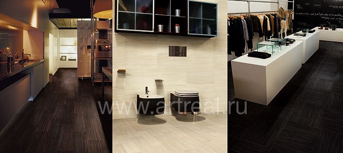 Интерьер коллекции керамогранита Mikado фабрики Ergon (Италия)