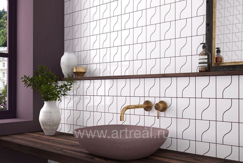 Керамическая плитка Equipe Curve в интерьере