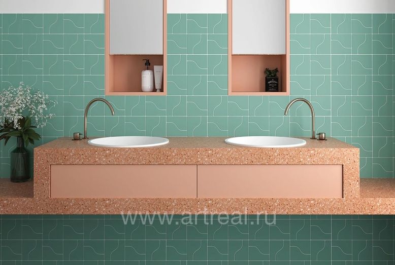 Керамическая плитка Equipe Curve в интерьере