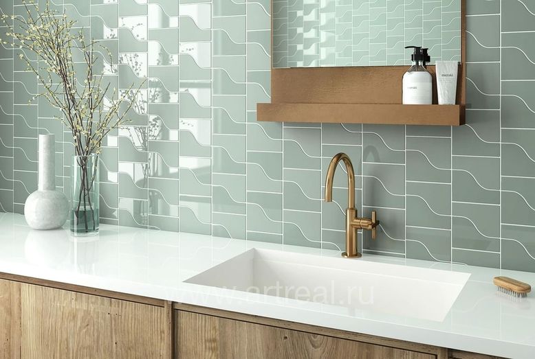 Керамическая плитка Equipe Curve в интерьере