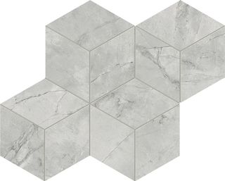 Мозаика Grey Cloud Mosaico Esagono Silk 30*35