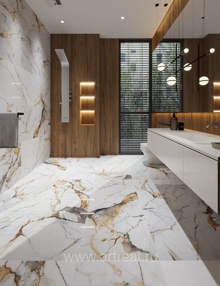 Etili Seramik Vega Gold Керамогранит Etili Seramik Vega Gold в интерьере