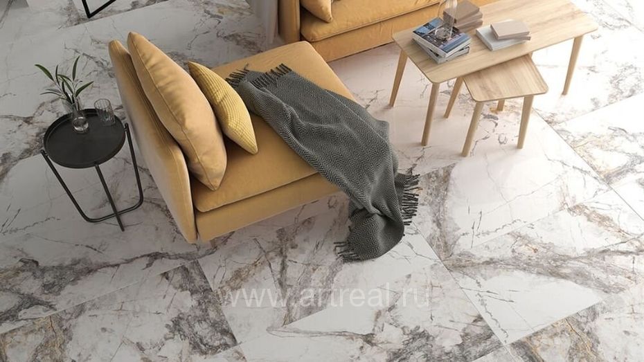 Керамогранит Yurtbay Marble в интерьере