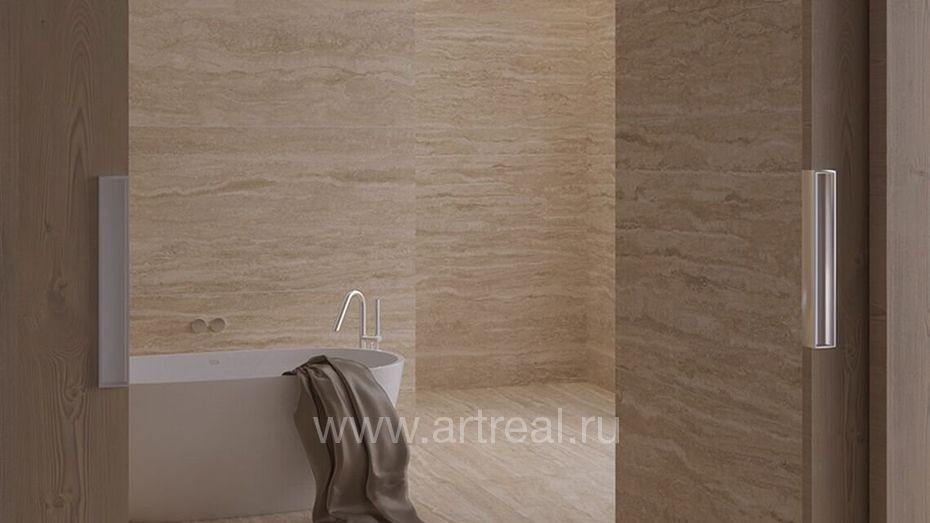 Керамогранит Yurtbay Travertino в интерьере