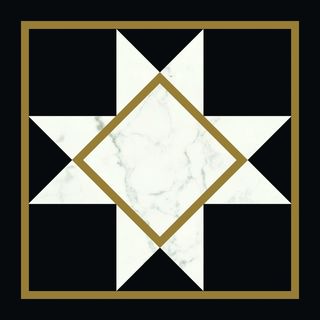 Villeroy & Boch Victorian by Mary Katrantzou декор Black-White Gls 7R 20*20*10