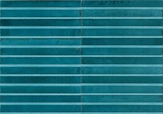 Marazzi Lume настенная плитка Blue Struttura 3d Rake 6*24*14