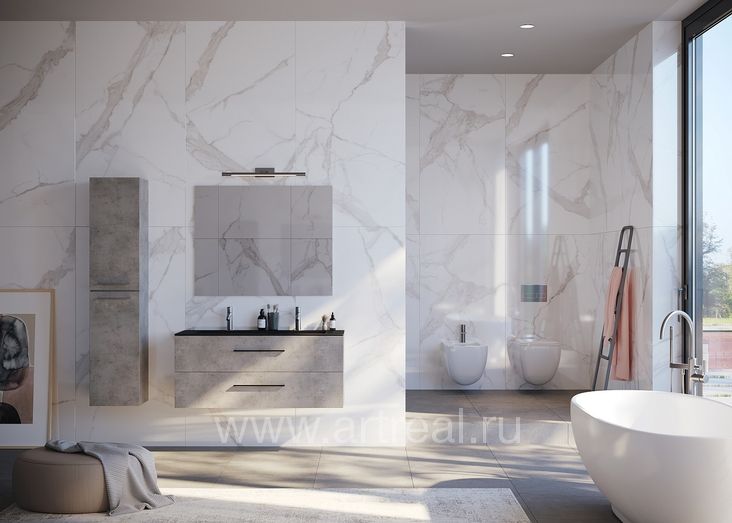 Керамогранит Creto Statuario Cara в интерьере