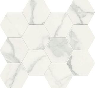 Caesar Anima Futura мозаика Comp. E Majestic White 28.5*33
