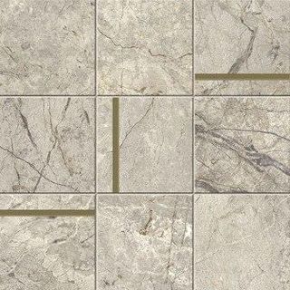 Caesar Anima Futura мозаика Amazing Silver Comp. N Brass Luc 30*30