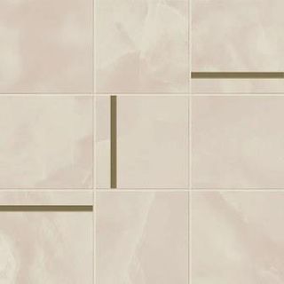 Caesar Anima Futura мозаика Pink Onyx Comp. N Brass Luc 30*30
