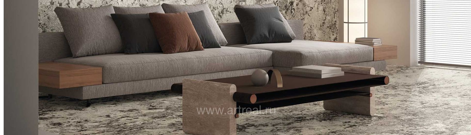 Керамогранит FMG STYLE Alaska White в интерьере