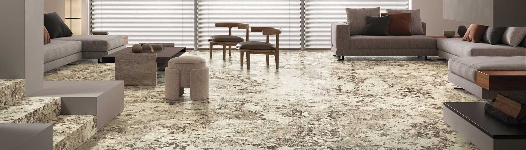 Керамогранит FMG STYLE Alaska White в интерьере