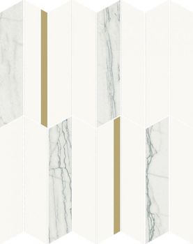 Italon Continuum мозаика Уайт Глосcи Мозаика Инфинити 30.7*38.7