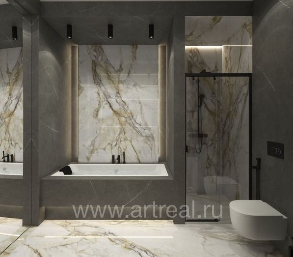Moreroom Stone Calacatta Royal Керамогранит Moreroom Stone Calacatta Royal в интерьере
