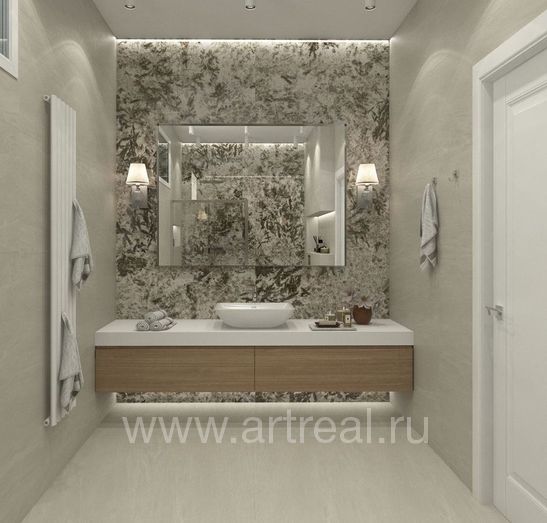 Керамогранит Moreroom Stone Frozen Fox в интерьере