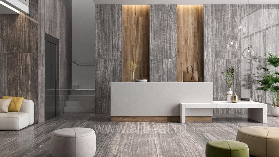 Керамогранит Pamesa Cr. Rovere в интерьере