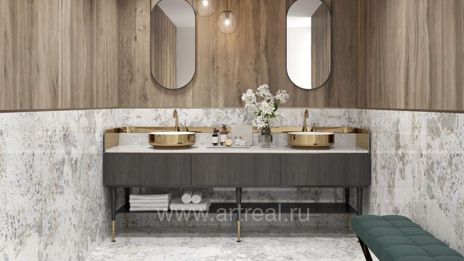 Керамогранит Pamesa Cr. Rovere в интерьере