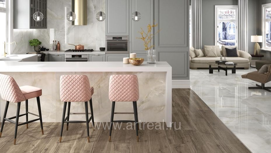 Керамогранит Pamesa Cr. Rovere в интерьере