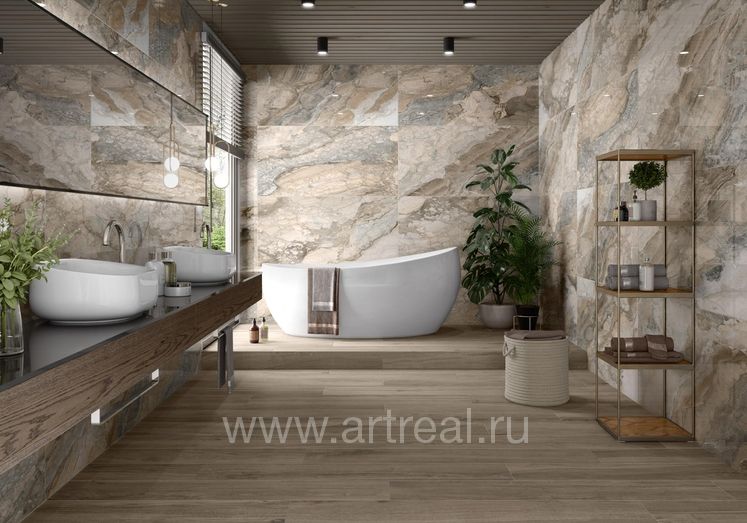 Керамогранит Pamesa Cr. Rovere в интерьере