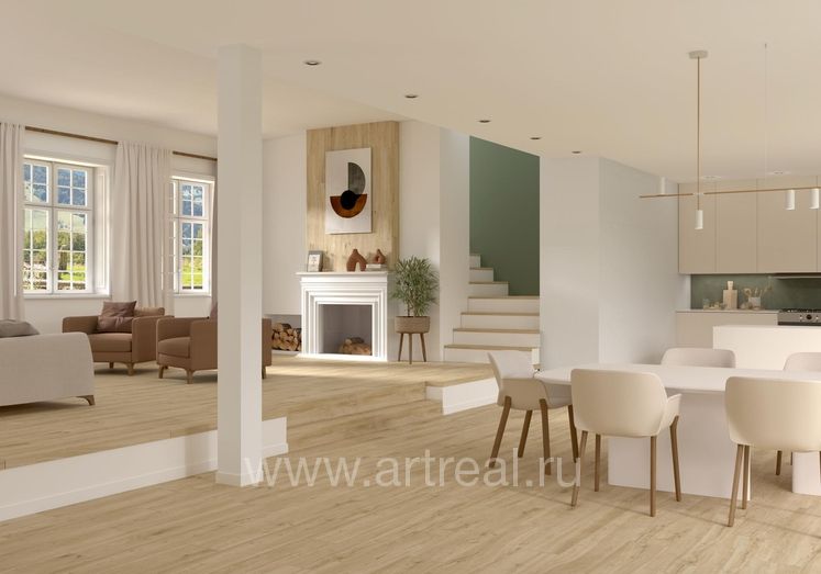 Керамогранит Pamesa Cr. Rovere в интерьере