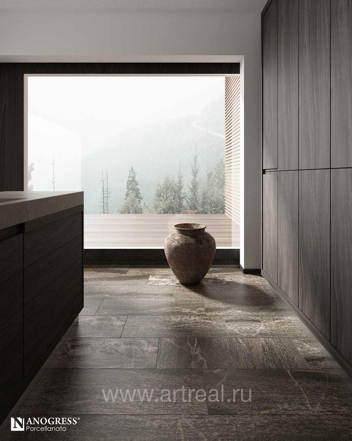 Керамогранит Nanogress Cloud в интерьере
