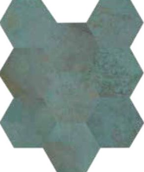 Caesar Alchemy мозаика Trace Mint 3D Hexagons 28*34