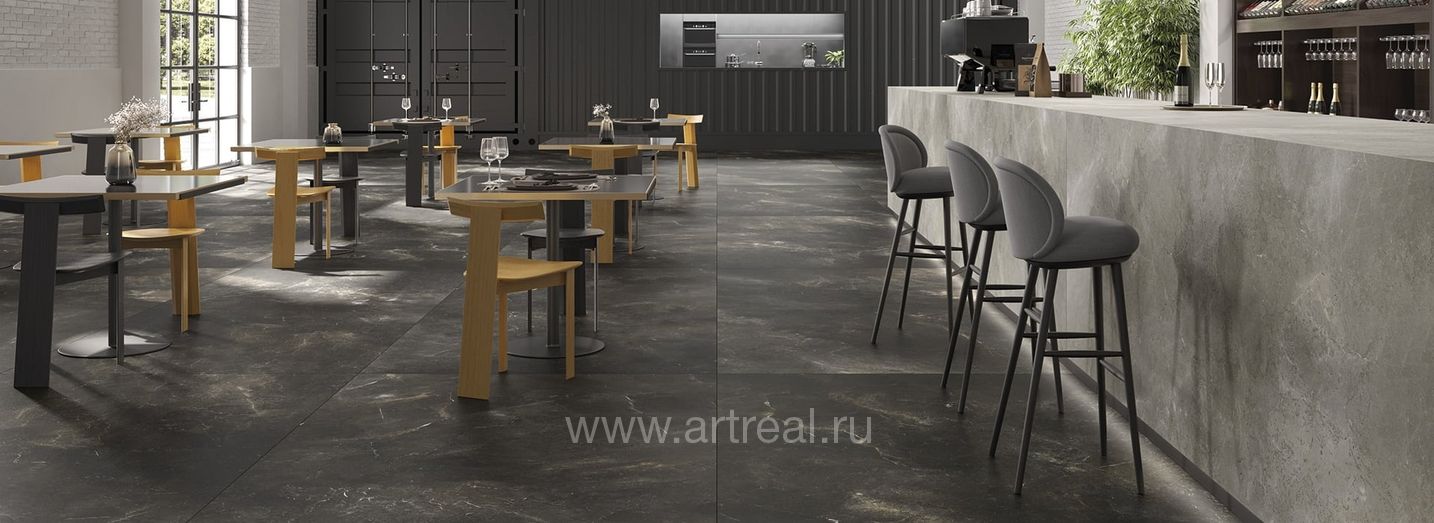 Керамогранит Maxfine Art Stone в интерьере