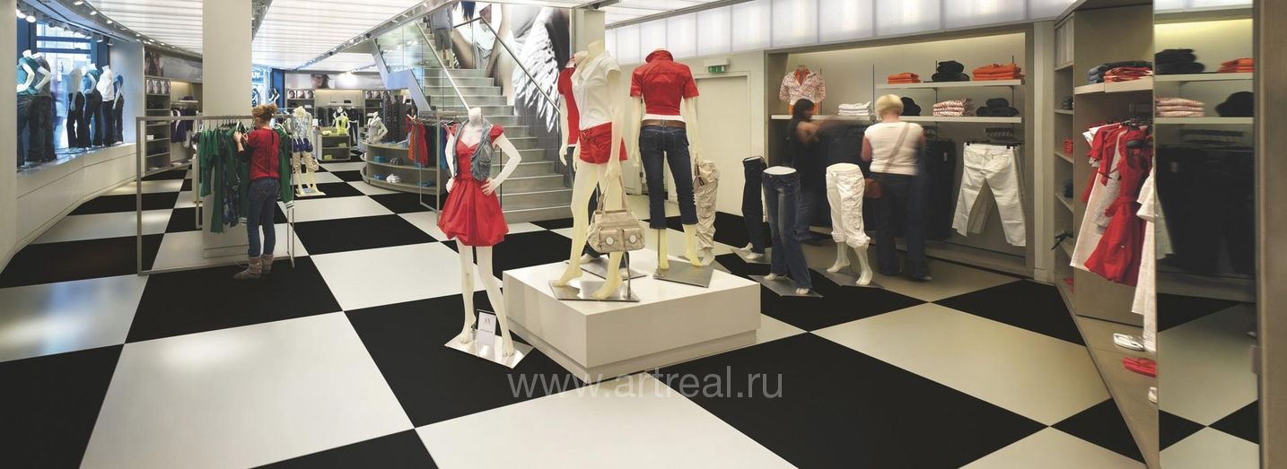 Керамогранит Maxfine Chromocode3d в интерьере