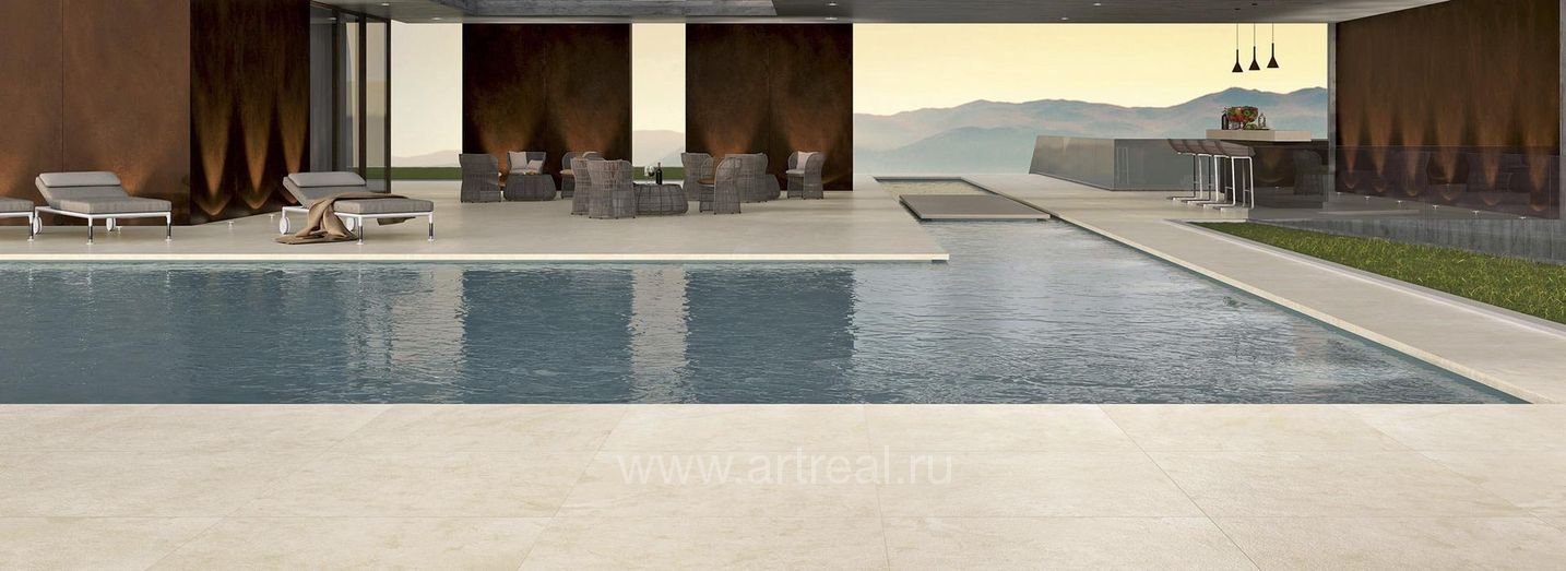 Maxfine Limestone Керамогранит Maxfine Limestone в интерьере