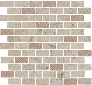 Kerama Marazzi Про Лаймстоун Антика мозаика Декор Про Лаймстоун Антика 3 Мозаичный Бежевый Матовый 32*30*9