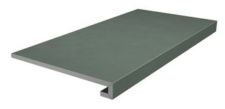 Kerama Marazzi Про Чементо фронтальная ступень Ступень Клееная Про Чементо Зелёный Матовый 33*60*9