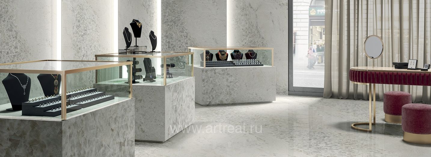 Керамогранит Maxfine Gemstone в интерьере