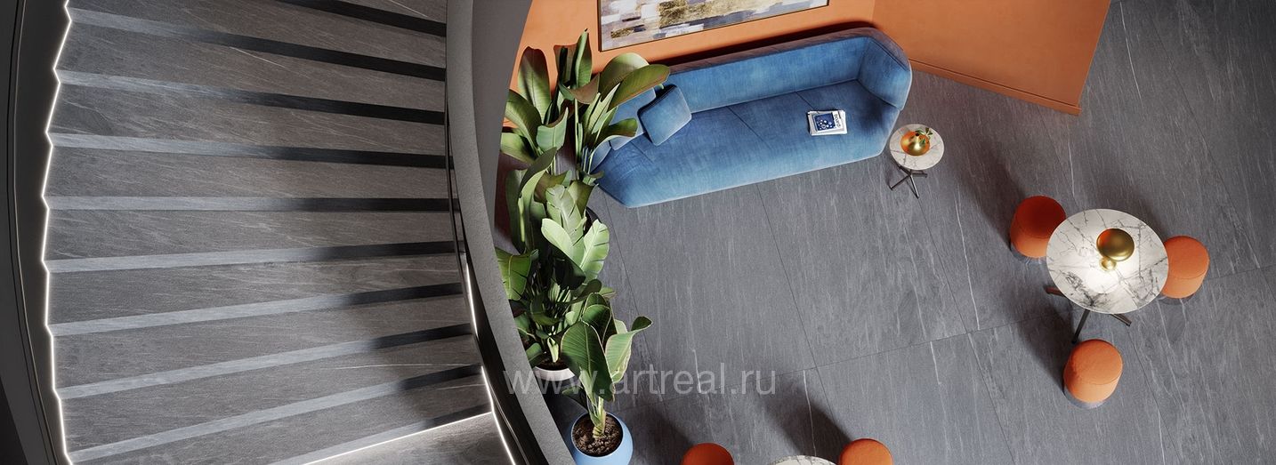 Керамогранит Maxfine Pietre в интерьере