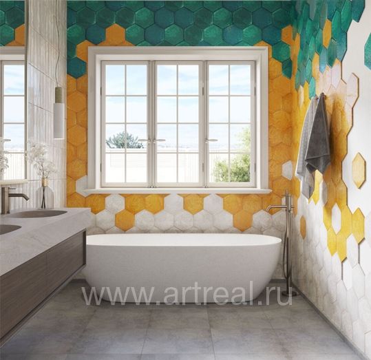 Керамическая плитка Prissmacer Rain в интерьере