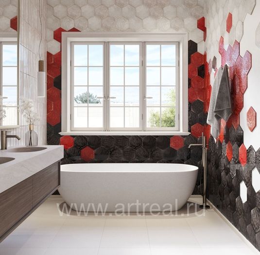 Керамическая плитка Prissmacer Rain в интерьере