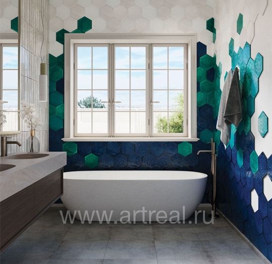 Керамическая плитка Prissmacer Rain в интерьере