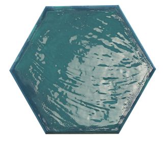 Prissmacer Rain керамогранит Aquamarine Hex 19.8*22.8*10