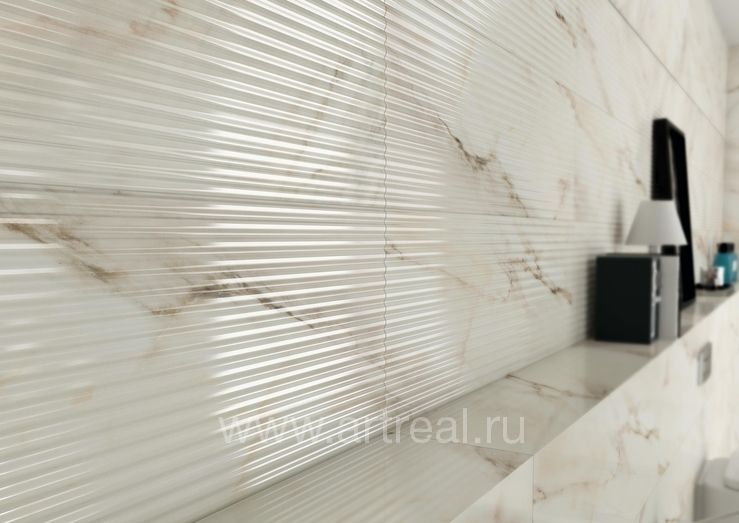 Керамическая плитка Roca Ceramica Calacatta в интерьере