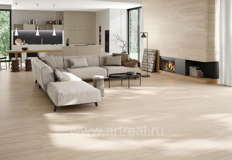 Керамогранит ITT Ceramic Travertine Navona в интерьере
