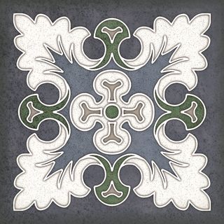 Kerlife Russia Smalto настенная плитка Smalto Decor 1 Blu 15*15*7