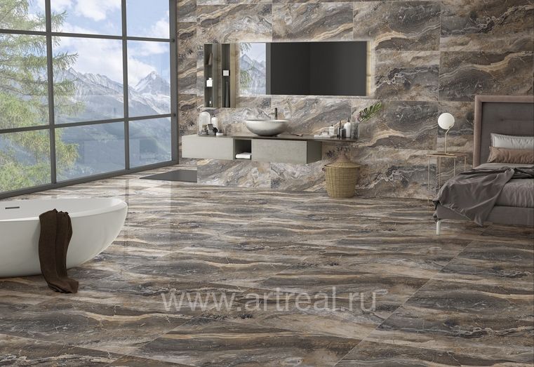 Керамогранит Italica Crown Marble в интерьере