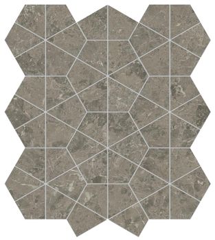 Мозаика Grigio Elegante Hexagon Lappato 40.3*46.6