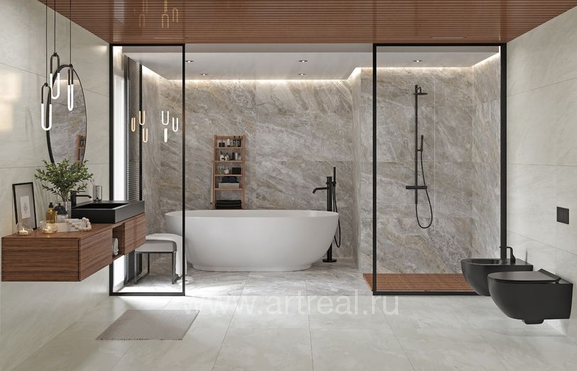 Керамогранит Kerranova Canyon в интерьере