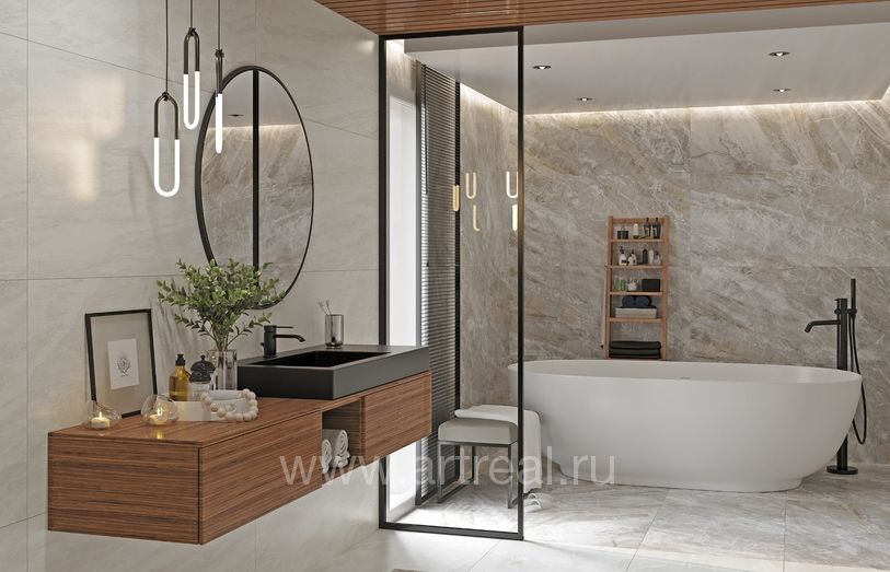 Керамогранит Kerranova Canyon в интерьере